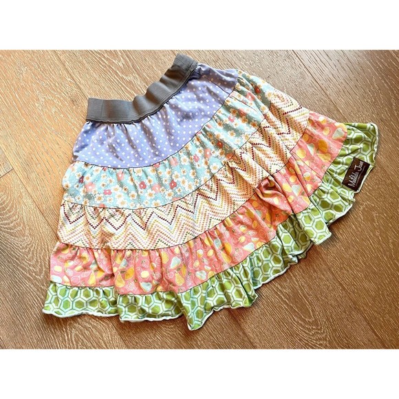Matilda Jane Fruit Patchwork Girls Skirt Clothing Back To School Sz 6 FAST SHIP! - Picture 8 of 14